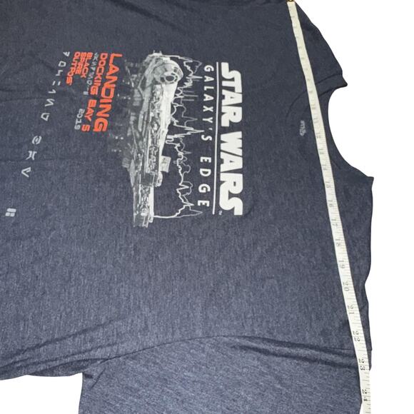 Star Wars Galaxy's Edge Shirt Mens 2XL Blue Disneyland Black Spire Outpost 2019 - Picture 8 of 15